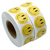 Hybsk Yellow Smiley Face Happy Stickers 1