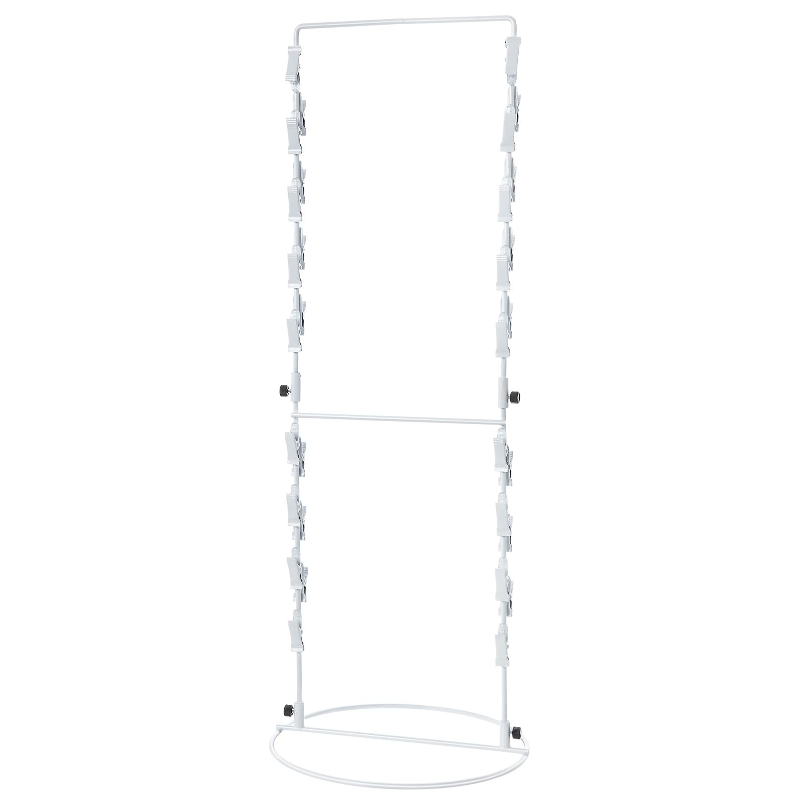 Photo 1 of ***FOR PARTS/ MISSING ASSEMBLY PIECES***** Outus Chip Snack Rack Clip Display Countertop Rack Potato Candy Chip Bag Holder 2 Strand with 30 Clips for Retail Stand Cotton Candy Bags Snacks, 10 x 24 In(White,1 Piece)