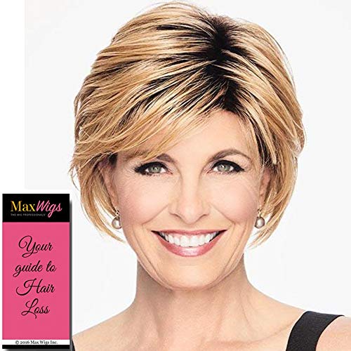 Shattered Bob Wig Color SS25 Ginger Blonde - Hairdo Wigs 6.5" Short Chin Length Textured Bangs Tousled Layers Heat Friendly Synthetic Basic Avg Cap Bundle MaxWigs Hairloss Booklet