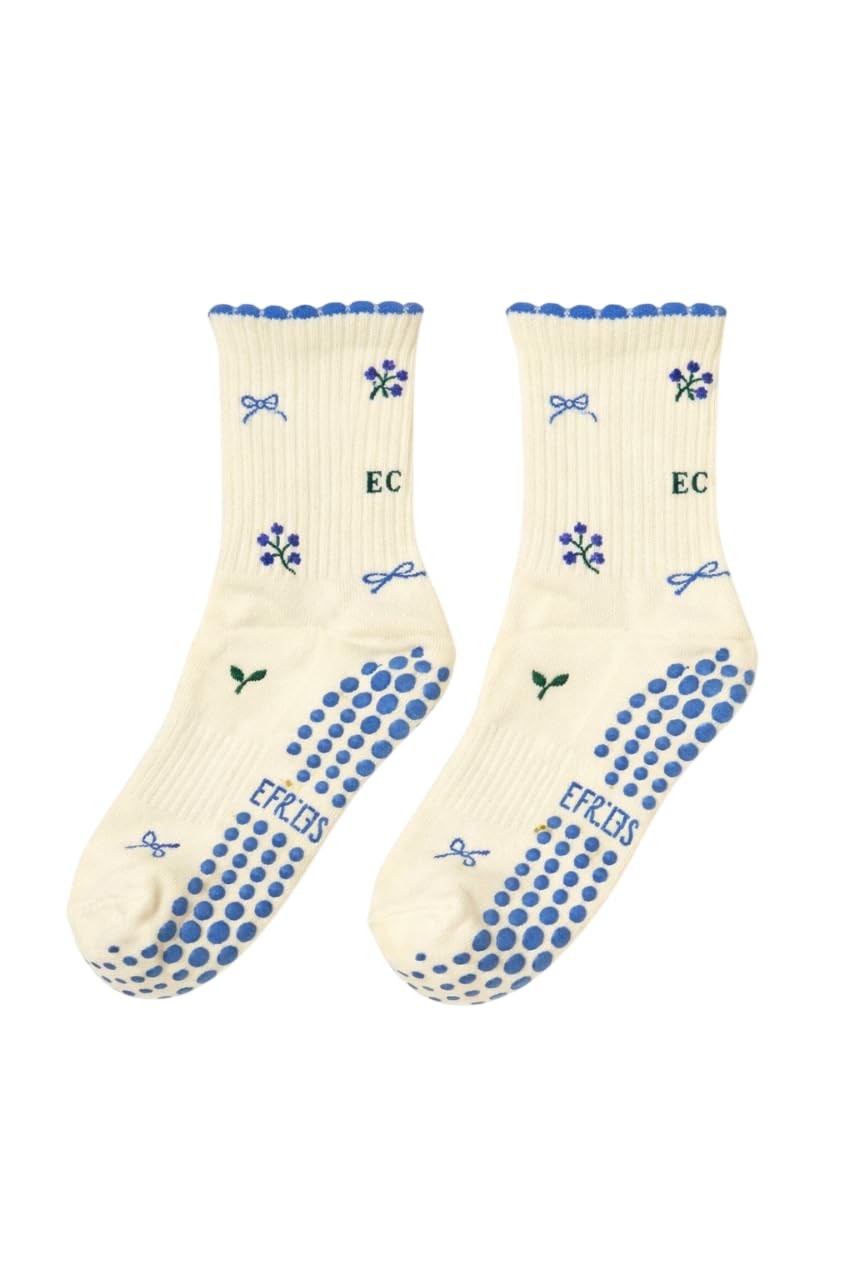Shapes Studio Pilates Grip Socks for Women, Non-Slip Reformer Pilates Socks, Cute Grippy Socks for Barre, Yoga &amp; Workout
