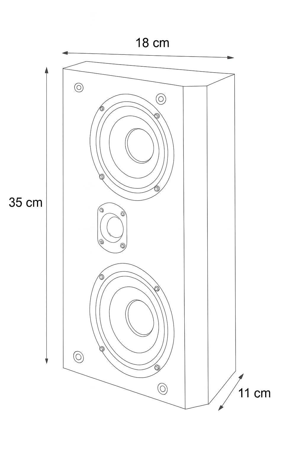 DYNAVOICE Enceinte Centrale Réf : Magic FXC-4 Noir