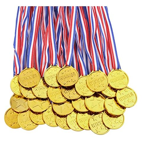 flintronic 28PCS Medallas de Ganador de Oro Cover