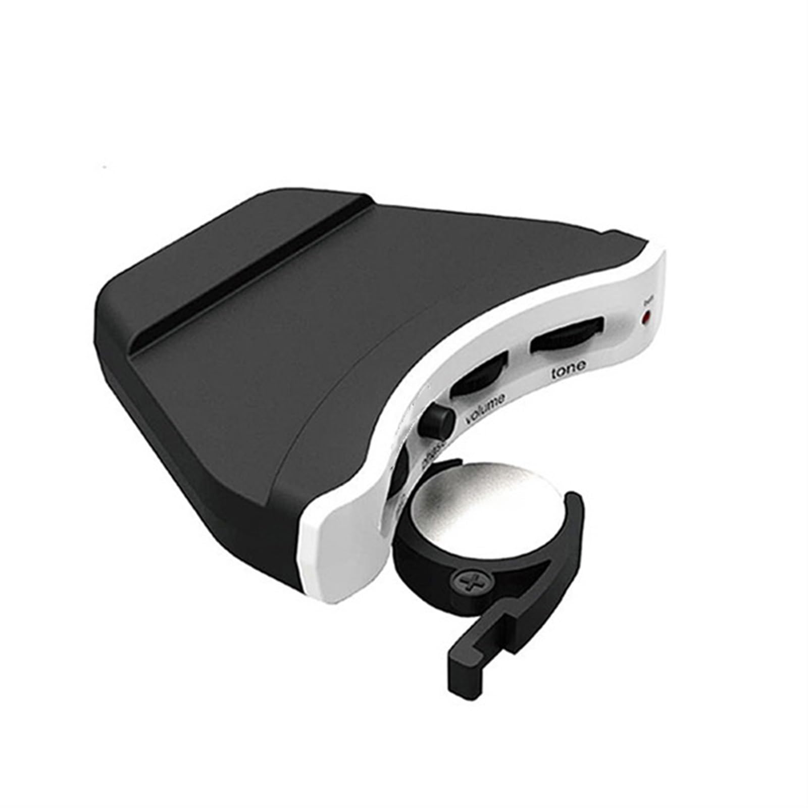 Pickup per strumenti ad arco Amplificatore Piezoelettrico Perforato Con Foro Sonoro Per Chitarra Classica Con Doppio Pickup(White)
