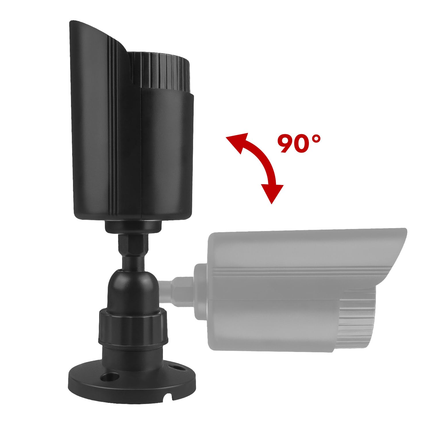 Maclean IR1800 Telecamera finta lampeggiante LED IP44 Staffa regolabile esterni interni Nero