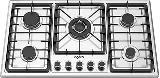 Ogera 5 Burner Built-In Gas Hob with Triple Ring Burner