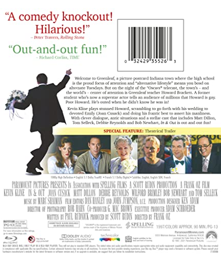 In & Out [USA] [Blu-ray] disco original de comedia americana descatalogada 2