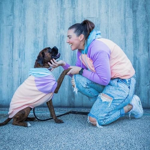 Spark Paws Human Hoodie - Premium Qualität, Butterweich, Überlegener Komfort und Passform, Beruhigendes Fleece-Innenfutter, Geeignet für alle Stile - Cotton Candy - M