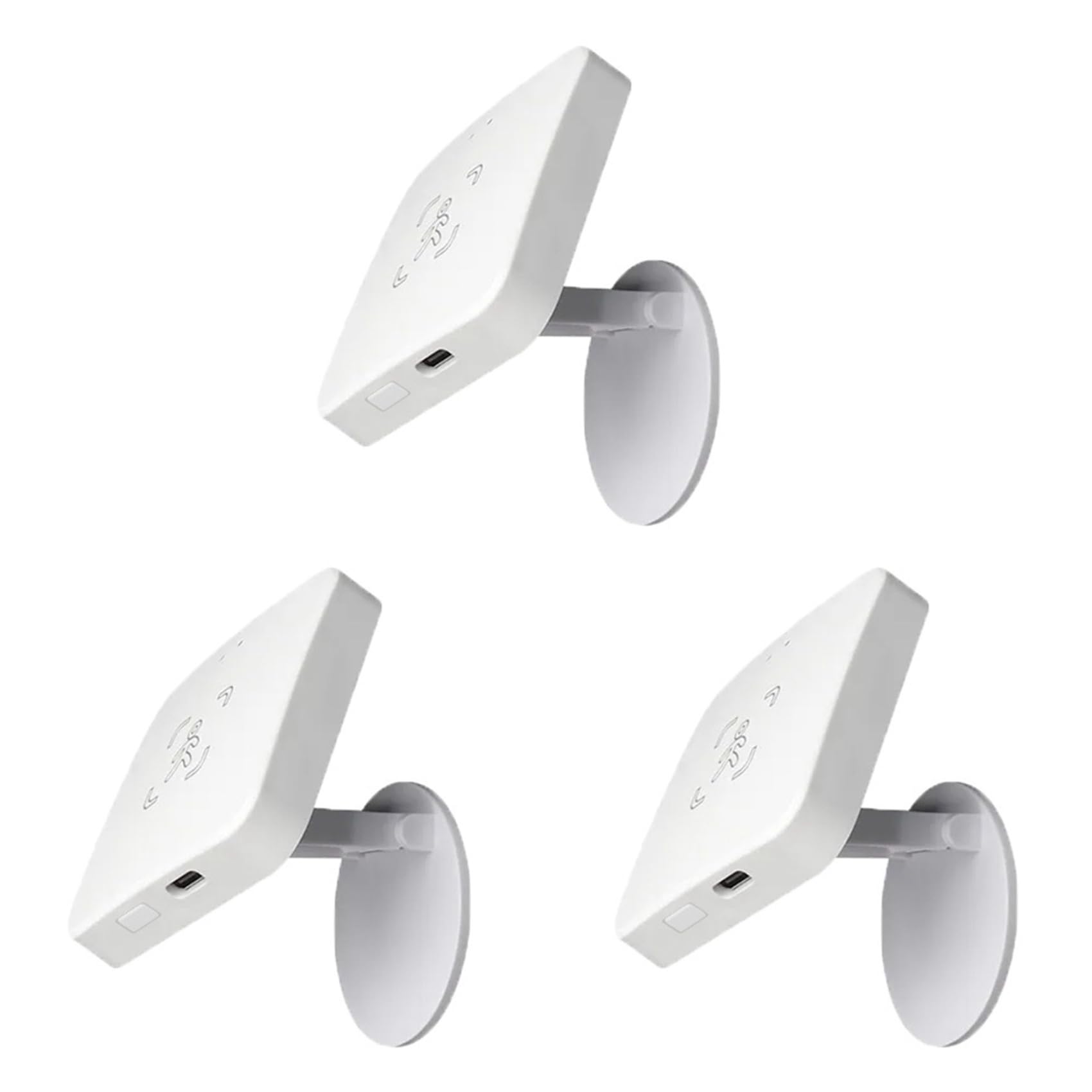 3X Detector de Presencia Tuya Zigbee con Soporte, Sensor PIR Inteligente de Cuerpo Humano, Radar MmWave, Detección de Sensor de Movimiento por Microondas