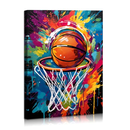 Graffiti Basketball Wall Art Street Pop Canvas Posters Inspirational Basketball