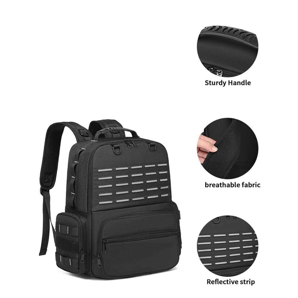 Mochila para Herramientas para Hombre con 3 Bolsillos, Organizador de Herramientas con Soporte Acolchado para Hombros y Cintura.