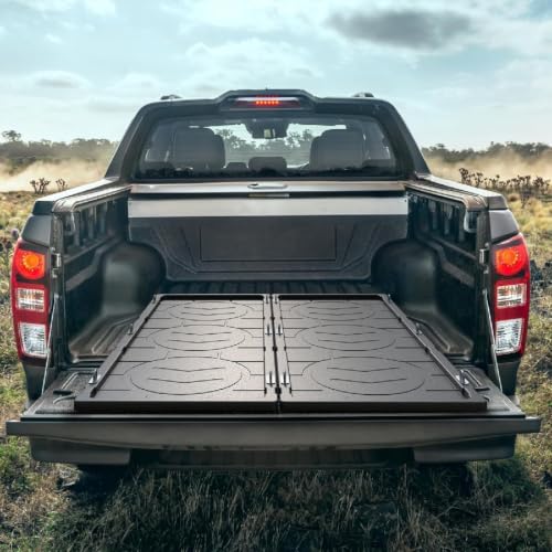 Image of LECARDIO Heavy Duty Slide-Out Truck Bed Cargo Tray,Pull-Out Storage Organizer for Pickup Trucks,Fits 5'5 inch Beds & Longer, Cargo Bed Slide