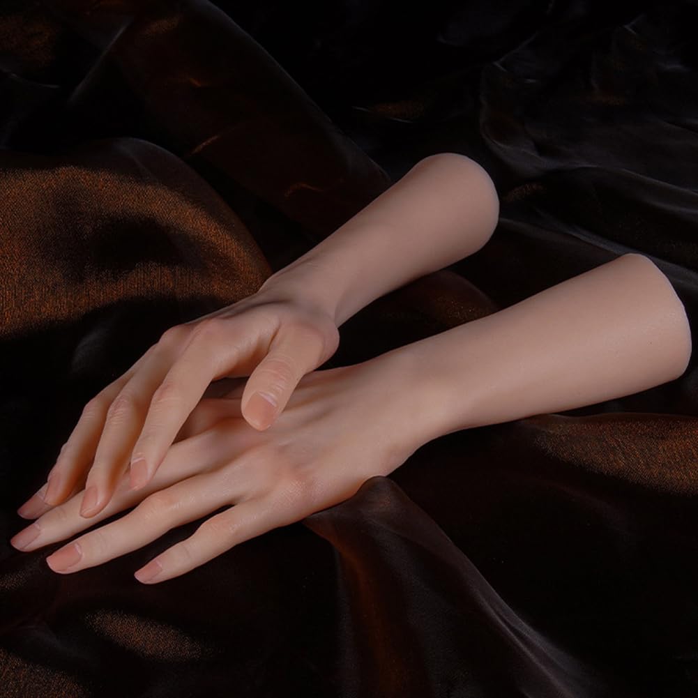 Silikon-Handmodell, realistische weibliche Schaufensterpuppe in Lebensgröße, für Schmuck-Display, Fotografie-Requisiten, Nagelkunst-Training