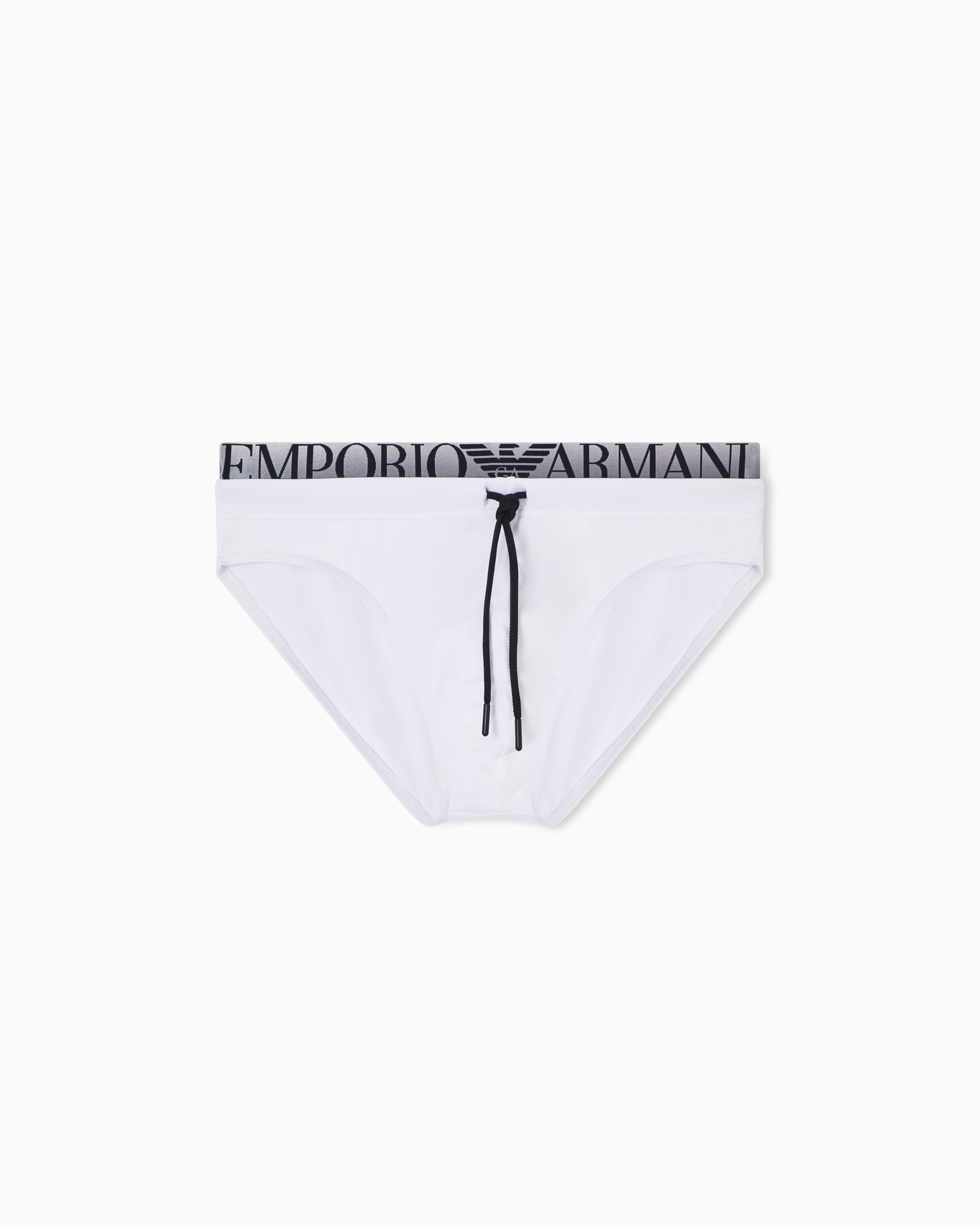 Emporio Armani Herren Weiß Logoband Slip Xxl