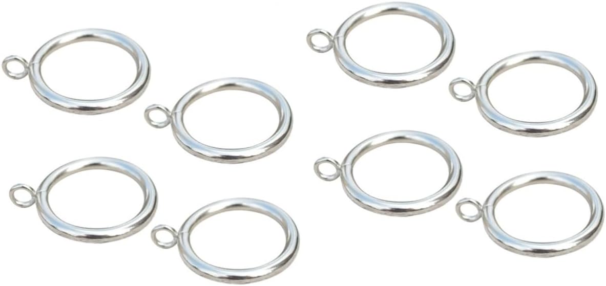 Cabilock 42 Pcs Shower Curtain Rings Decorative Curtain Clips Bedroom Window Curtains Clip Curtain Rings Curtains+for+Bedroom Curtain Rod Hooks Curtain Hooks Metal Curtain Rings Silver (Silv