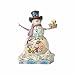 Enesco Jim Shore Snowman with Peanuts Scene Stone Resin, 9" Figurine