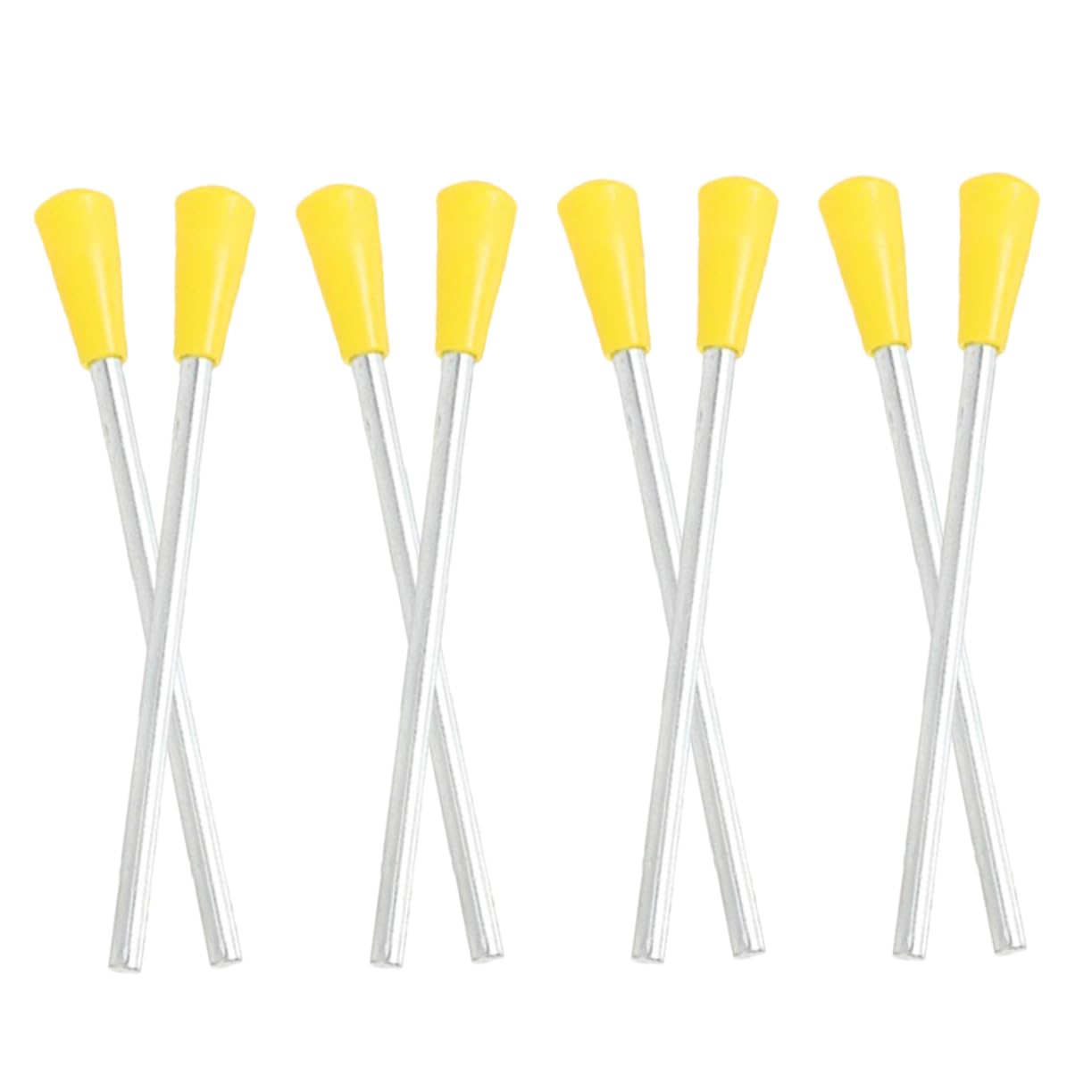 Milisten 8pcs Triangle Iron Mallets Durable Metal Hammers for Smooth Surface for Safe Use Beginner Music Instrument for Rhythm and Sound Integration