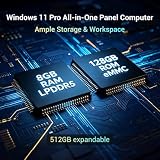 HEIGAOLAPC Panel PC 18,5" Komputer przemysłowy PC Ekran Dotykowy Win11 Pro, wytrzymały tablet dotykowy N100 8 GB RAM 128 GB ROM, 1920 x 1080 IPS, HDMI 2.0, USB-C 3.1, 2 x USB 3.2, 2 x USB 2.0, 2 x LAN