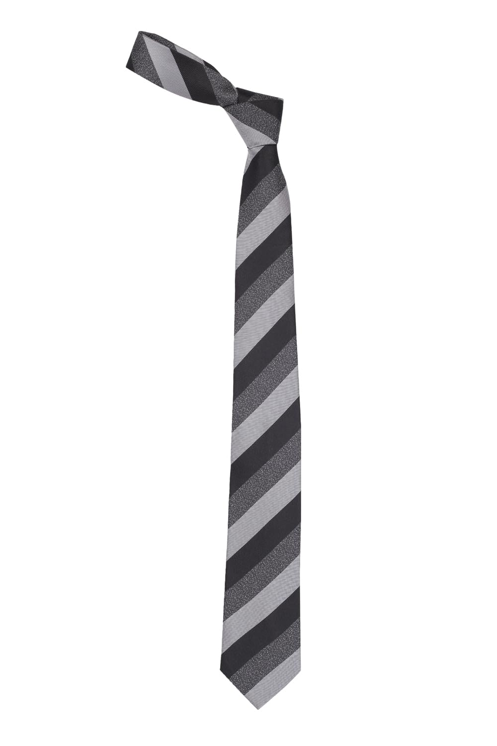 louis philippe Men Grey Stripe Tie-picture-20