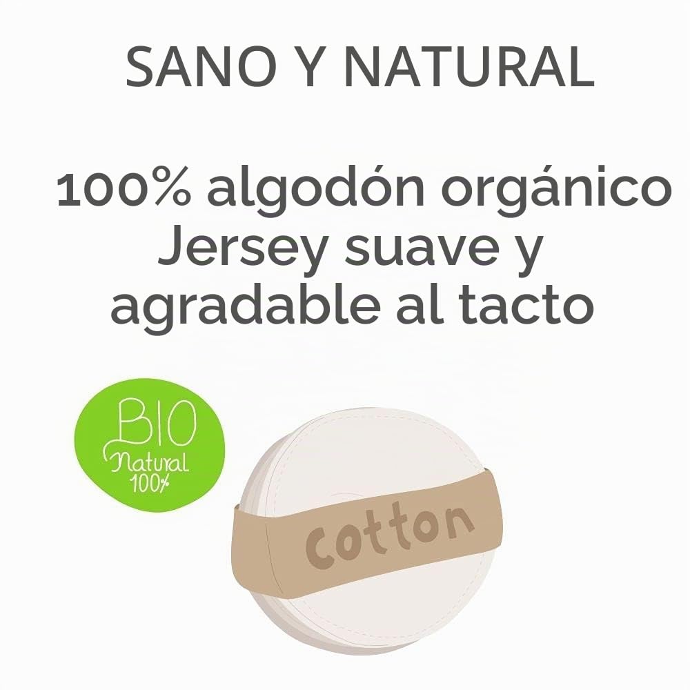 Easy Dort Juego de 3 sábanas de 70 x 160 cm, Cama Infantil, 70 x 160 cm, algodón orgánico, Color Avellana Blanco Crudo, elástico y Transpirable, sueño Saludable | Oeko-Tex | Europa