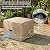 [2026 Upgraded]SheeChung Fire Pit Cover Square 36"L x 36"W x 24"H,Heavy Duty 600D Waterproof Outdoor Firepit Cover,Fit for 32/34/36 Inch Propane Firepit Table,Gas Fire Pit Table Covers with Drawstring
