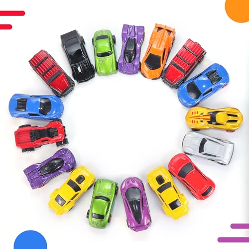 Image of Amazon Brand - Jam & Honey Premium Die-Cast Metal Car | Free Wheel Toy Vehicle for Kids | Realistic Design | Vibrant Paint | No Assembly | Collectible Mini Car Model | Pack of 5 | Multicolor
