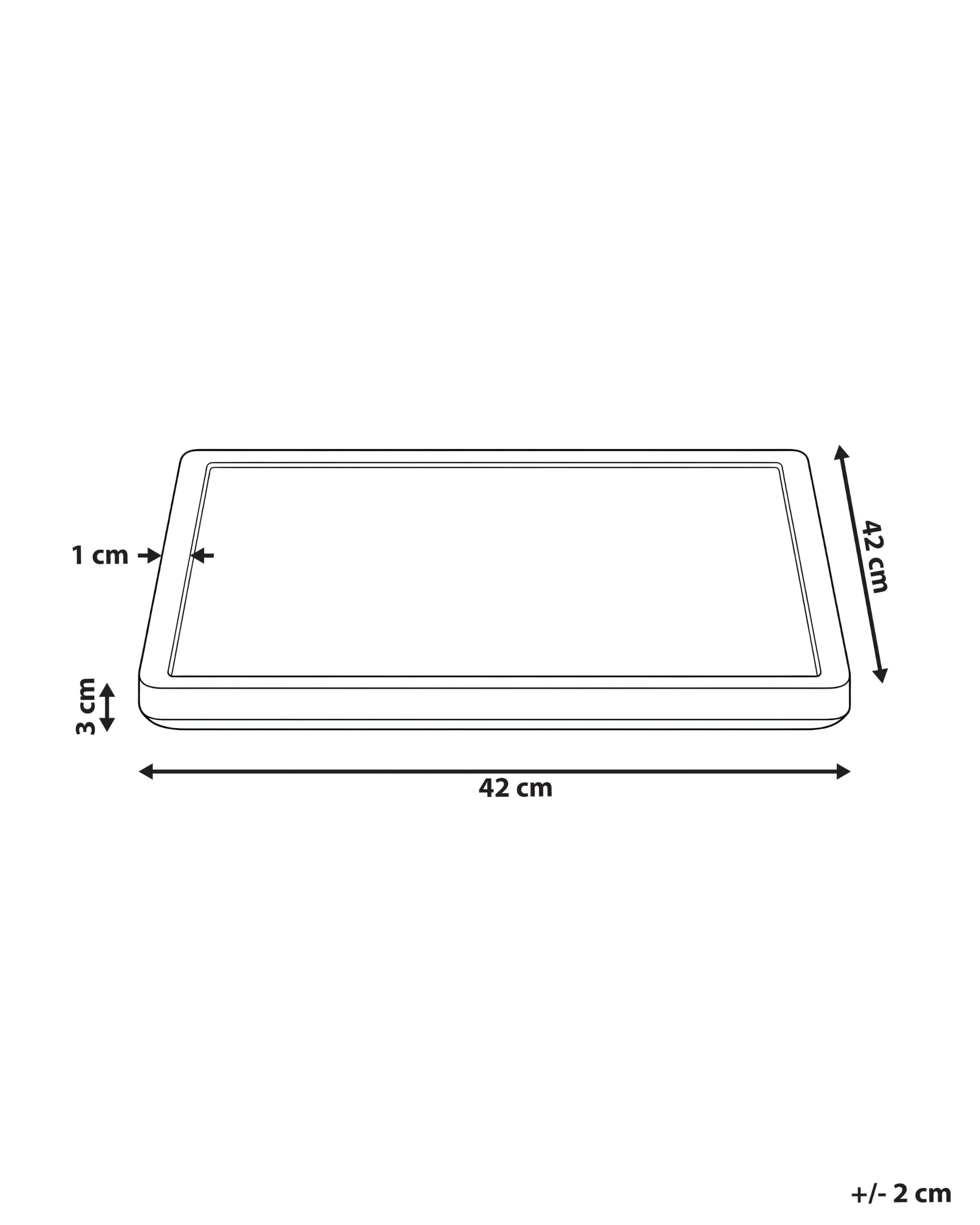 Lampa sufitowa płaska plafon kwadratowy LED panel natynkowy 42 cm czarny Tivora