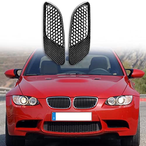 Carbon Fiber Car Exterior Accessories Replacement For Real M3 Model Car Front Air Scoop Bonnet Vent Hood Vent Louvers For BMW E90 E91 E92 E93 M3