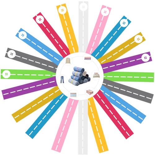 YQQKIRA520 100-Pack Storage Elastic Bands with Buckle: Clothing Storage Solution for Organizing Sheets, Blankets, Comforters, Towels