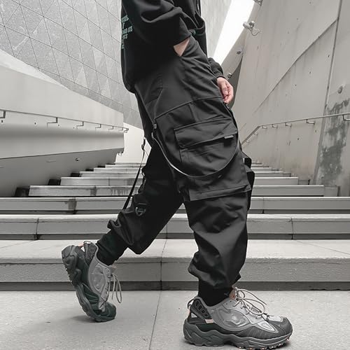 XYXIONGMAO Men's Cyberpunk Techwear Cargo Pants Baggy Streetwear Japanese Pants Men Outdoor Cool Trendy Casual Trousers Mens2