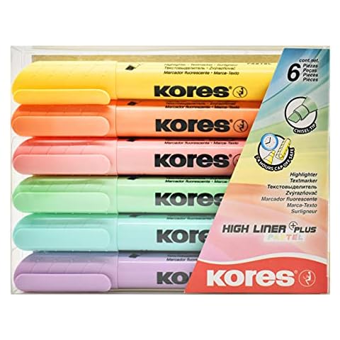 Kores High Liner Plus Pastel Highlighter Pens Cover