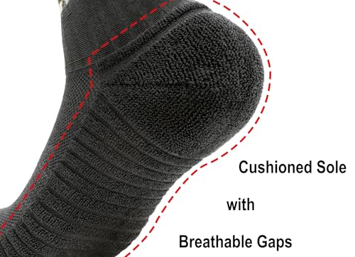 Lightweight Cotton Ankle Socks - Low Cut Cushioned Breathable Athletic Sock for Men and Women2