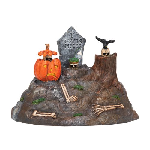Department 56 Halloween Village Accessories Animated Skulls, 5.12 inch