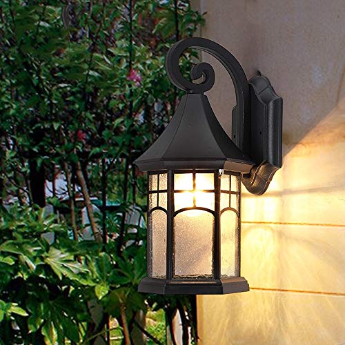 Lanterne d'extérieur E27 en aluminium style vintage et victorien pour jardin