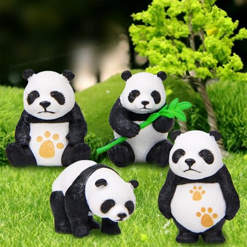Image of FunBlast Panda Miniature Figurines - Decorative Showpiece, Gift for Him /Her, Diwali Deepwali New Year Home Decor, Bedroom, Living Room, Office, Table, Car Dashboard (Style-D)