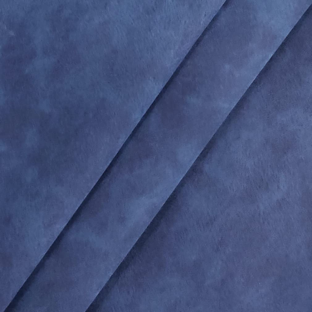 XHT Suede Faux Leather Fabric 30x135cm Waterproof Synthetic PU Leather for Earrings Pouches Hair Bows Making (Dark Blue) - Image 2