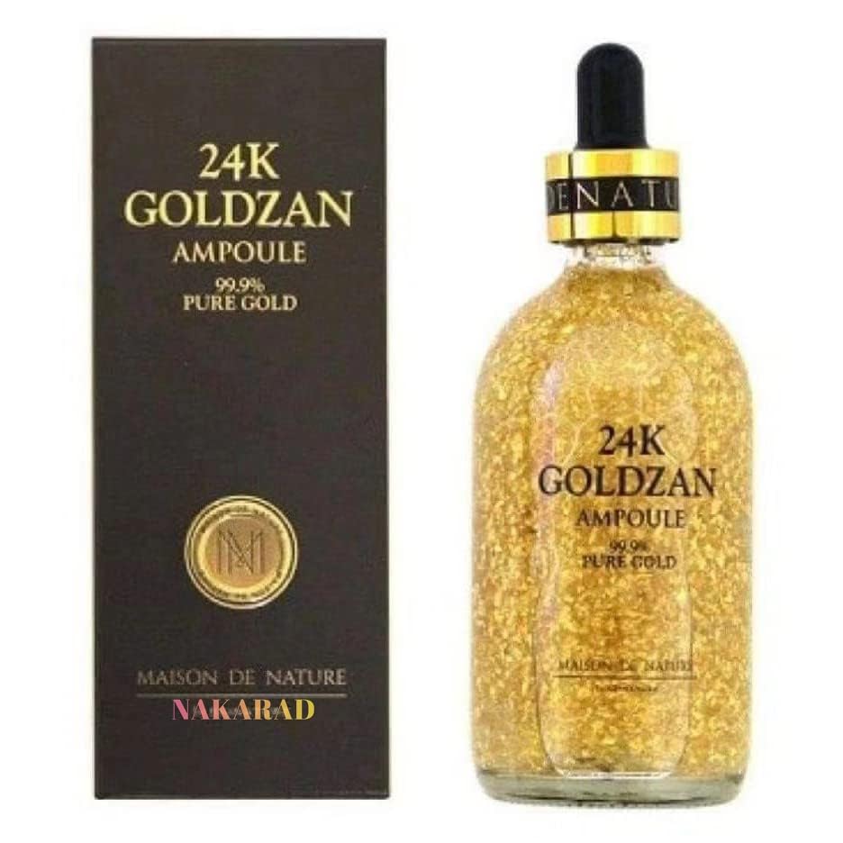 Suero de oro GOLDZAN 24K AMPOULE 99.9% Oro Puro 3.4 fl oz