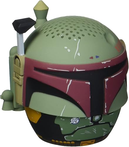 Bitty Boomers - Star Wars El libro de Boba Fett, mini altavoz Bluetooth de Boba Fett, color verde oliva, 2.3 pulgadas