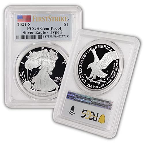 2021 S 1 oz Proof American Silver Eagle Coin Gem Proof (First...