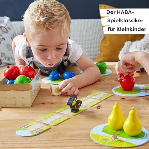 HABA Erster Obstgarten – Meine ersten Spiele: Brett- & Familienspiel rund um Farben und Formen, Holzspielzeug-Spieleklassiker für Kleinkinder ab 2 Jahren – 1004655001 – Bild 6