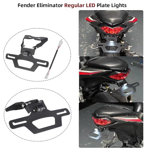 Support de plaque d'immatriculation moto pour remplacer le garde-boue Ninja Z