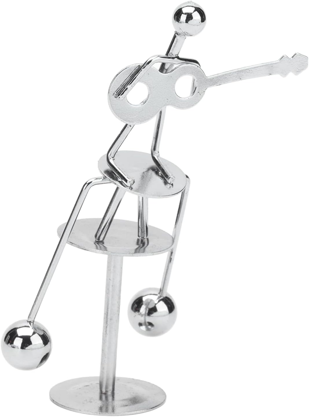 Perpetual Motion Desk Toy, Mini Metal Swing Balance Relaxing Office Decor, with No Complicated Operation, for Home Car Gift