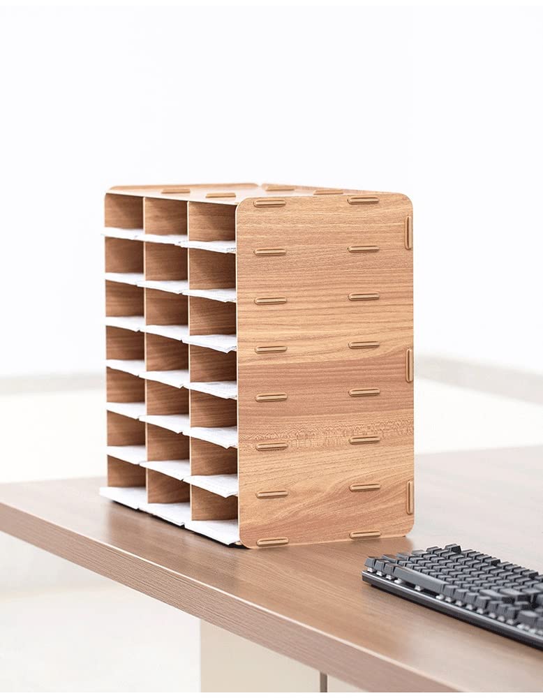 木製収納 Amazon.co.jp: 21コンパートメント木製レシート収納ラックエクスプレス