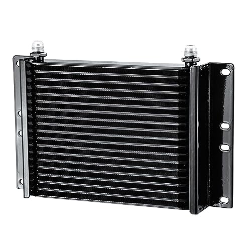 ALLOYWORKS Hydraulic Oil Cooler for Case IH Tractor(s) DX35 DX40 DX45 New Holland Tractor(s) TC35D TC35DA TC40D TC40DA TC45D TC45DA Aluminum Oil Cooler, Silver, OEM# 86401869, 87301196