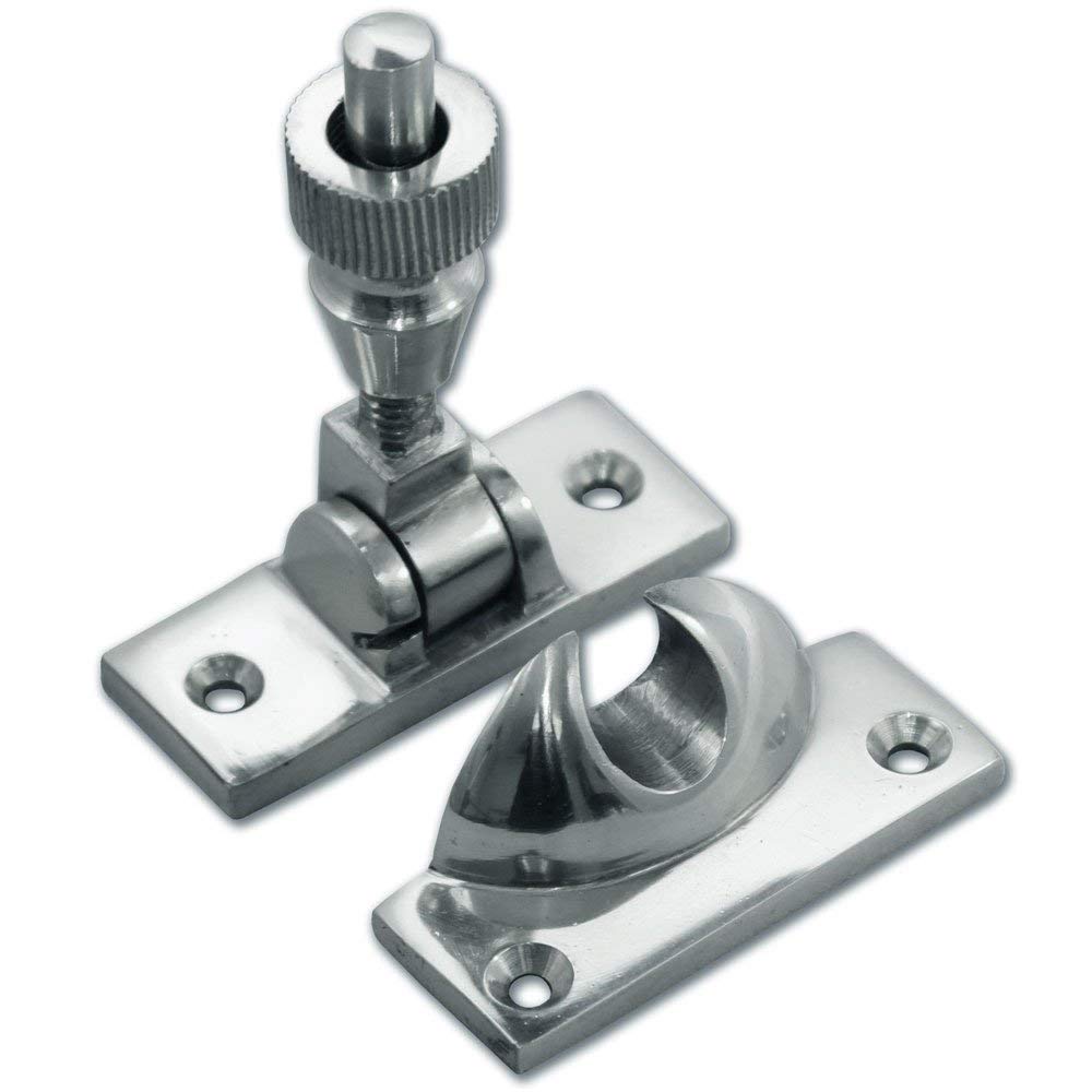 Rkl Tools & Hardware 2 X Chrome 'Brighton' Sash Window Fastener (Pack Of 1)