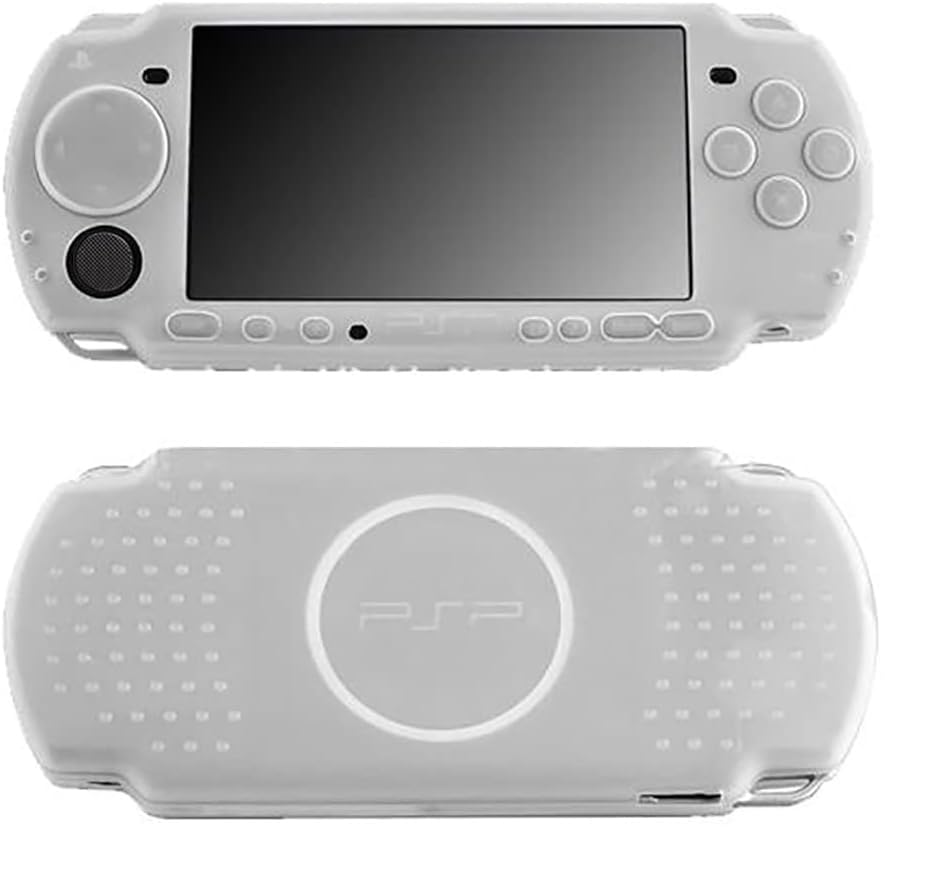 Image of TMG PSP 3000 PSP 2000 Protective Soft Rubber Soft Protective Shell Case Cover PSP2000 PSP3000 (White)