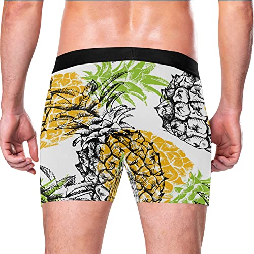 Bóxer para hombre de piñas Vnurnrn en pack de 2 calzoncillos de ropa interior elástica 3