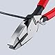 KNIPEX Kraft-Kombizange Lineman’s Pliers amerikanisches Modell mit rutschhemmendem Kunststoff überzogen schwarz atramentiert 240 mm, 09 11 240