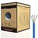 Mediabridge Cat5e Ethernet Cable (250 Feet, Blue) - w/Convenient Pull-Out Box - UL Listed cm Rated for in-Wall Use (Part# C5-250-BLU)