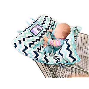 4 Legs Holes Double Babies Shopping Cart Cover for Twin or Baby Siblings. X-Large Size That was Guaranteed to Fit…