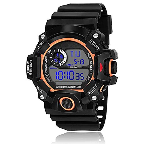Emartos Multicolor Digital Watch for Kids  Boys or Childrens (Orange) (B08GS4BXDL) Amazon Price History, Amazon Price Tracker